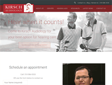 Tablet Screenshot of kirschaudiology.com
